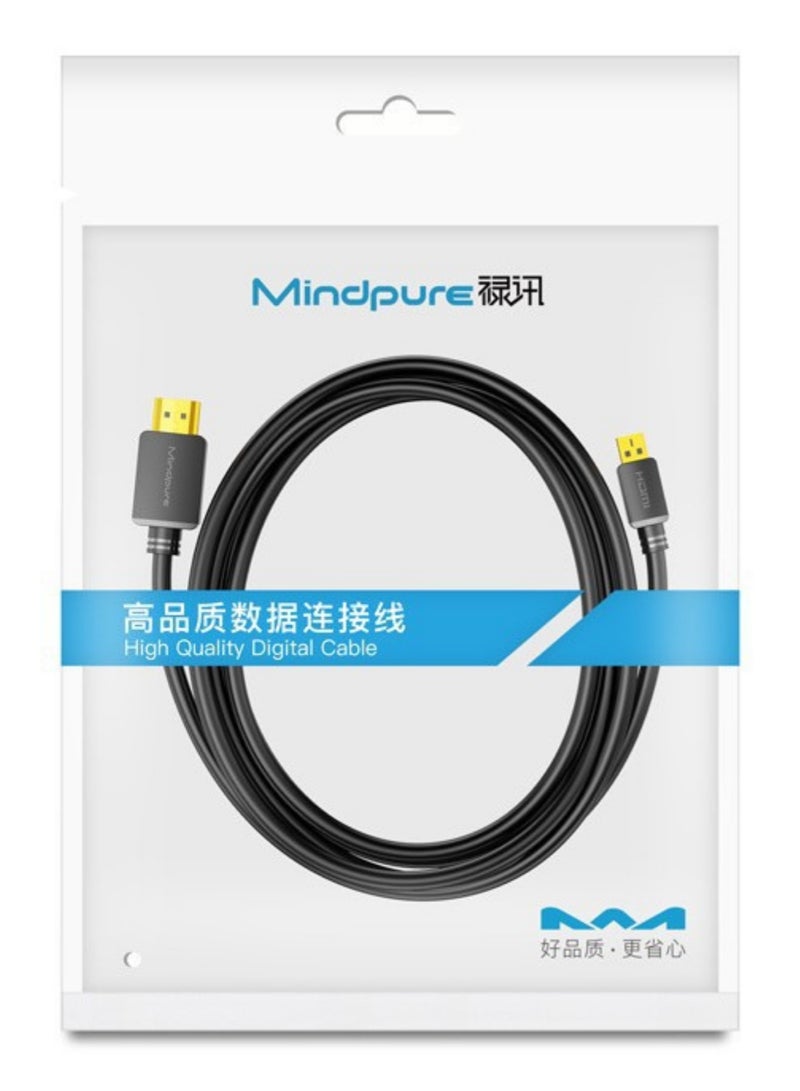 مينديبوريت كابل Mindpure من Micro HDMI إلى HDMI بطول 2 متر، دقة 4K@60Hz HDR، محول Micro HDMI إلى HDMI، سلك HDMI 2.0 عالي السرعة للكاميرا، جوبرو، سوني A6000، وبطاقة التقاط الفيديو - Image 5